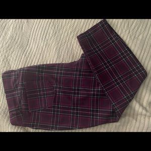 Sassy ladies stretchy plaid pants